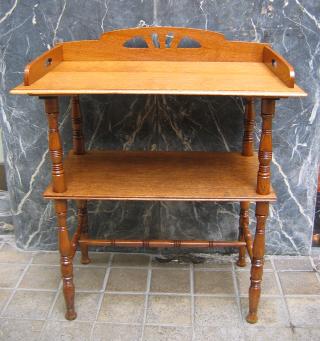 Jugendstil Oak Serving Table.